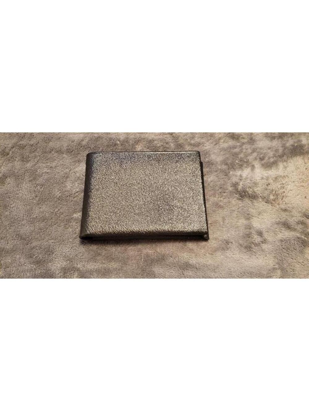 VINTAGE SWANK BI-FOLD MENS BLACK WALLET UNUSED GENUINE INDIA GOATSKIN
